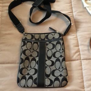Coach black crossbody bag